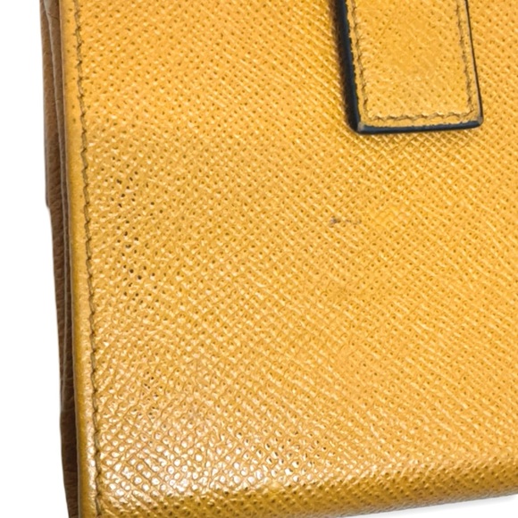 Salvatore Ferragamo Gancini Wallet in Mustard Yellow! - Picture 7 of 15